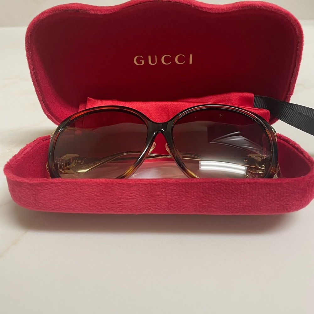 Gucci Brown Sunglasses Classic Designer Accessory